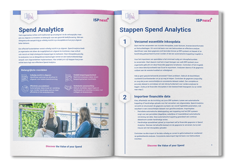 Cover van de whitepaper Spend Analytics in 5 stappen