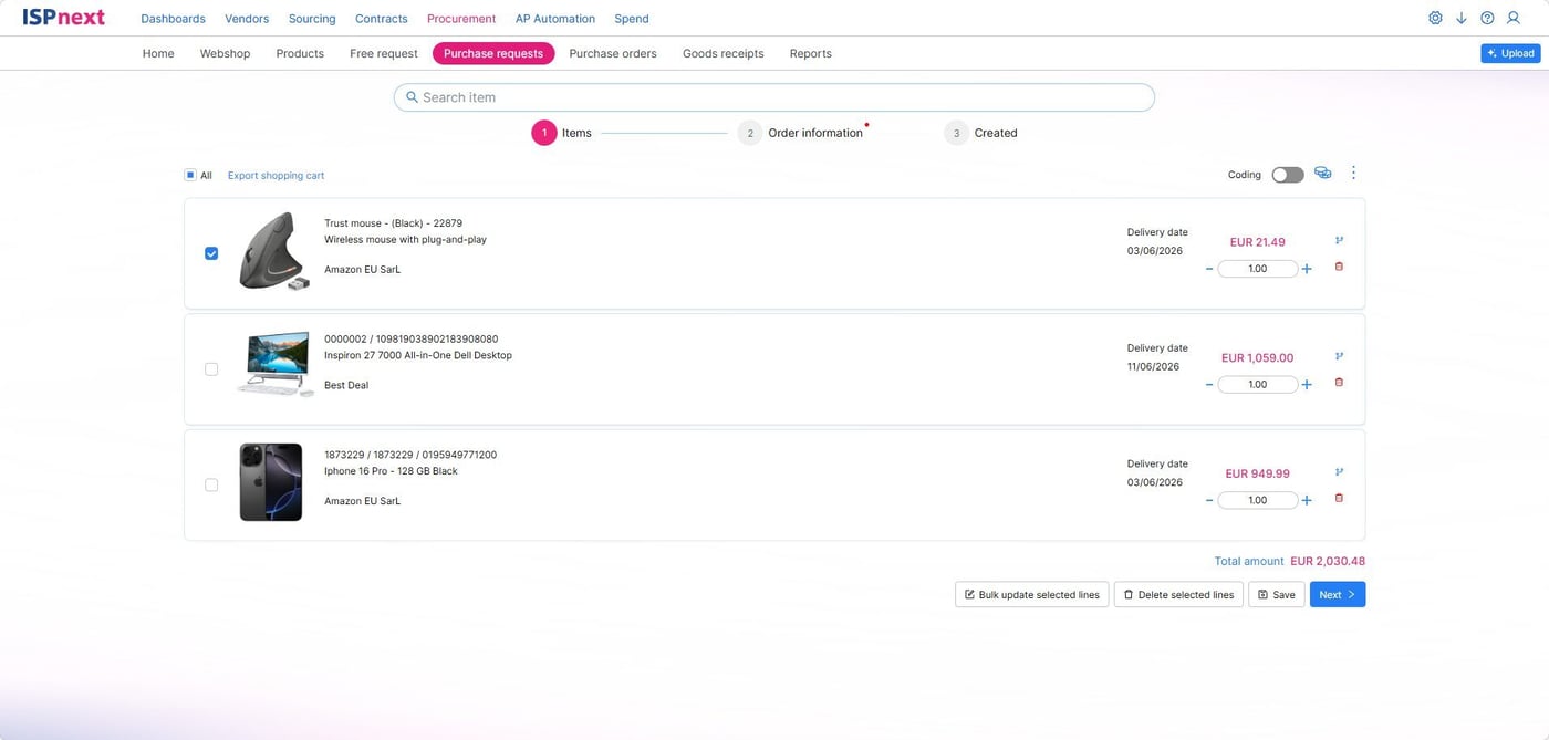 ISPnext Procurement: Prozesse optimieren