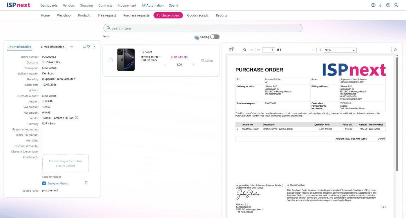 ISPnext Procurement: Compliance sicherstellen