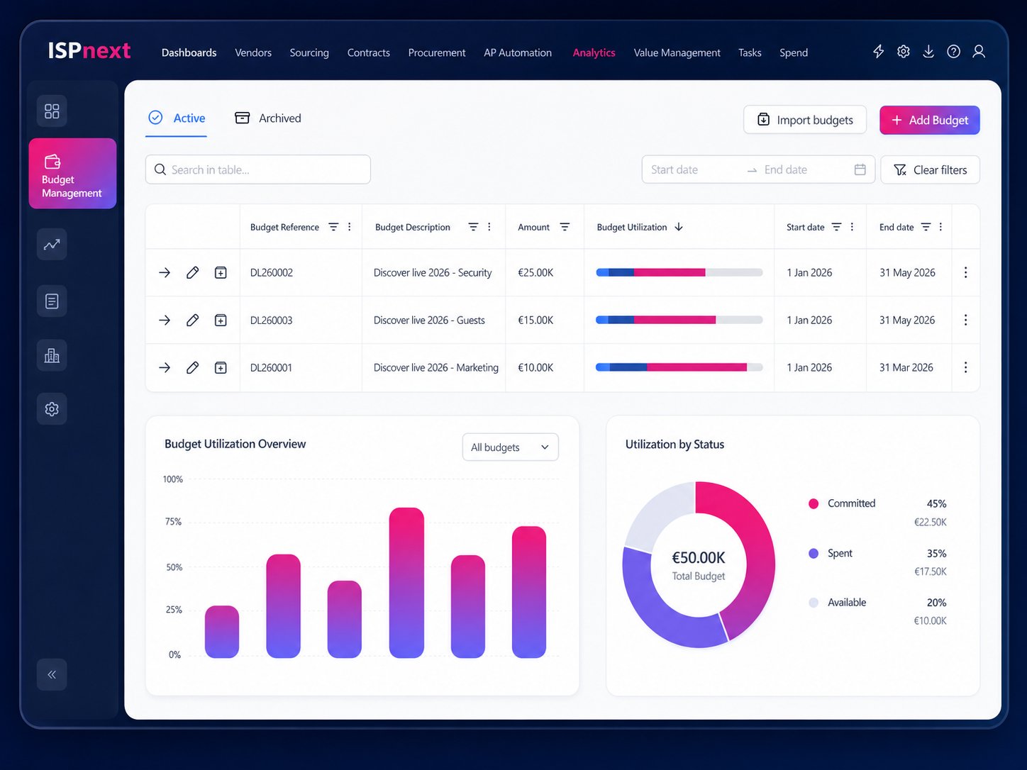 ISPnext product screenshot