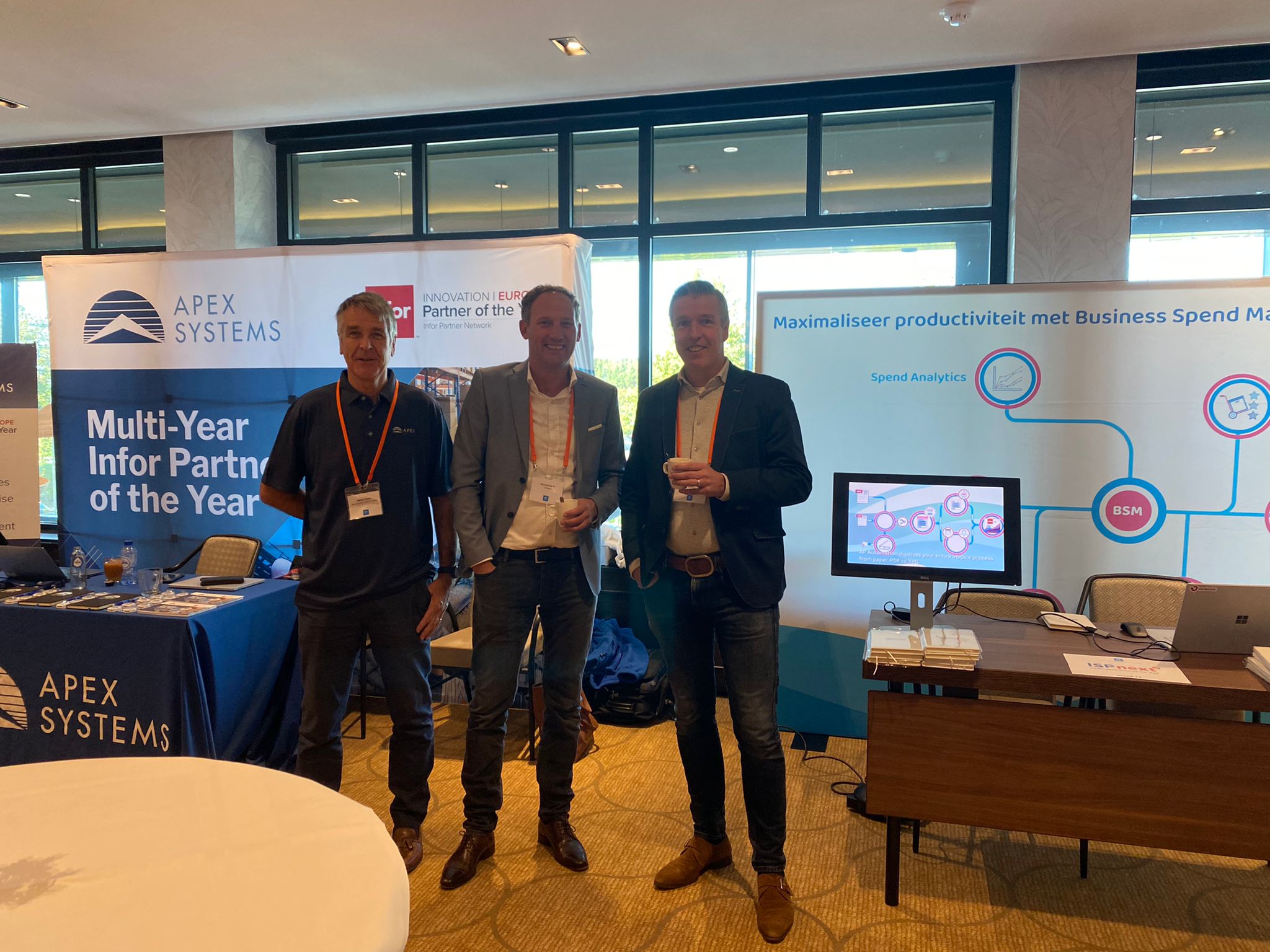 The ISPnext stand at a previous M3UA Benelux Conference