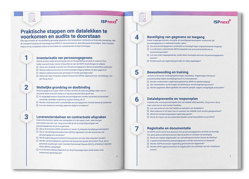 Cover van checklist Vul de GDPR-checklist in