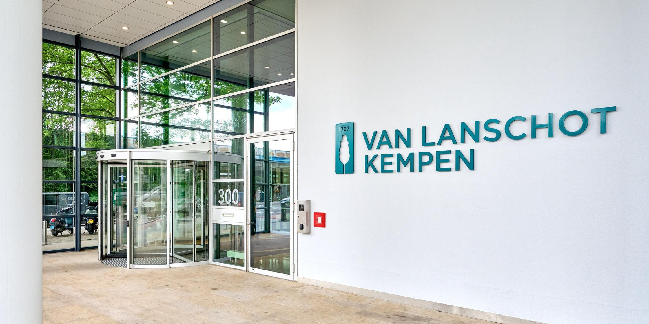 Entree van het kantoor van Van Lanschot Kempen