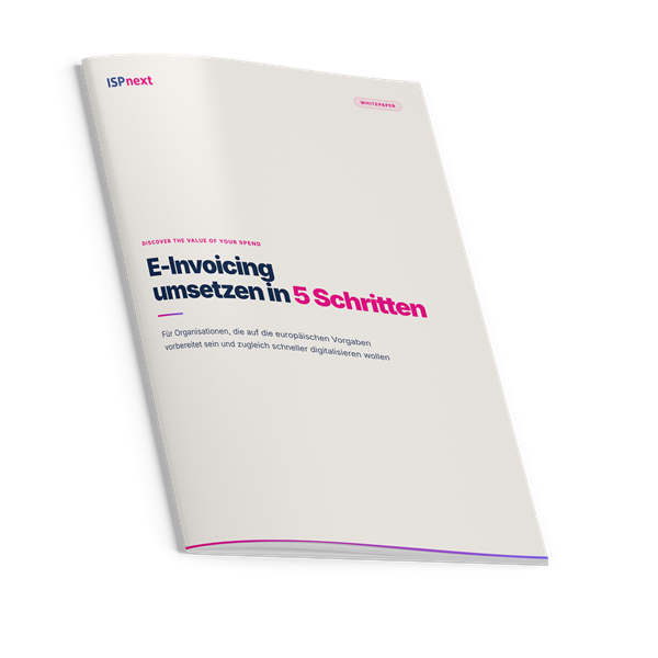 Cover van de whitepaper In 5 Schritten bereit für die E-Rechnungspflicht