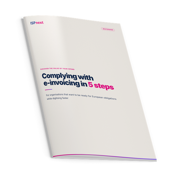 Cover van de whitepaper Comply with E-invoicing in 5 Steps