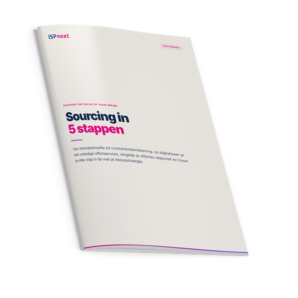 Cover van de whitepaper Sourcing optimaliseren in 5 stappen