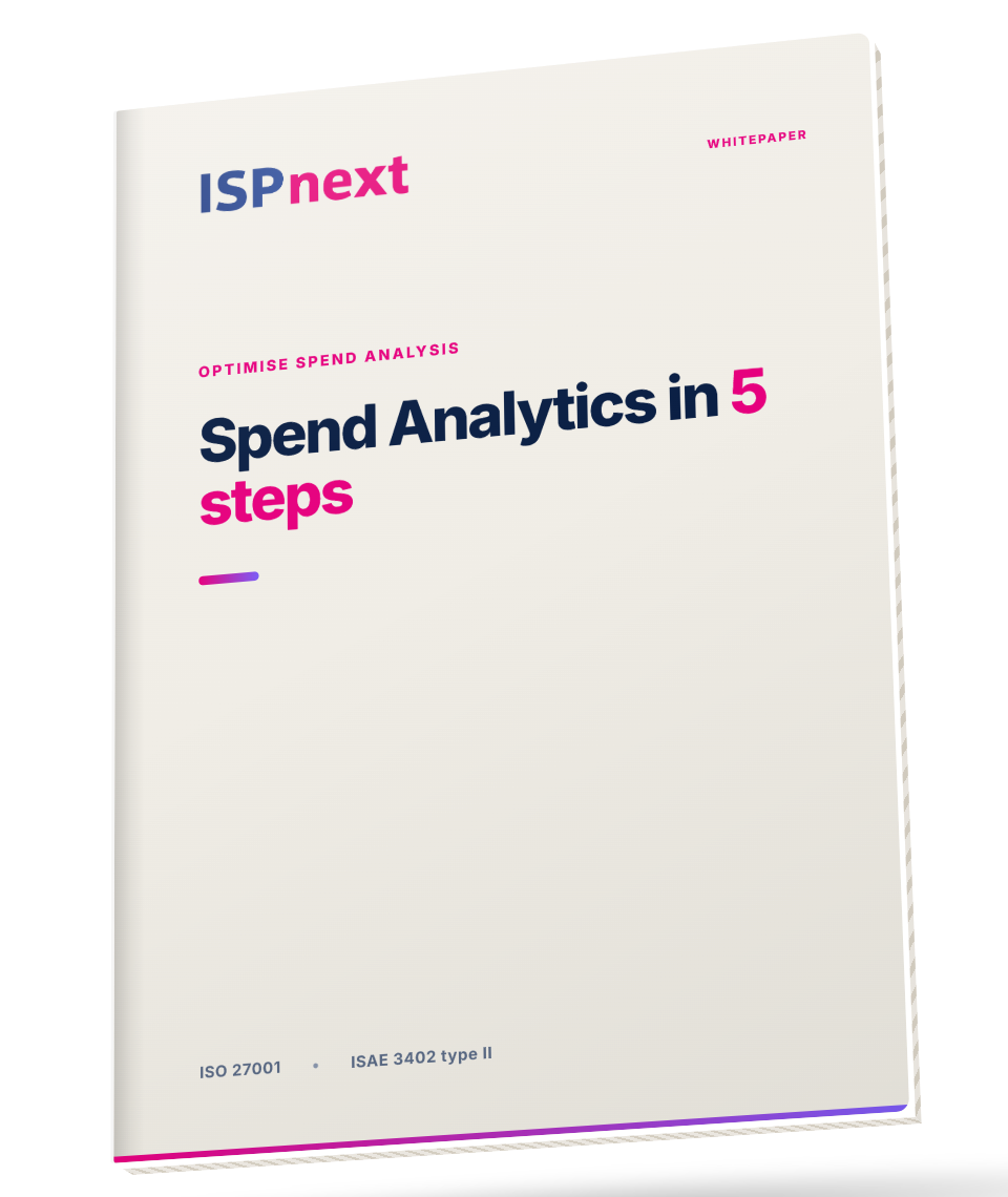 Whitepaper mockup: Spend Analytics in 5 steps