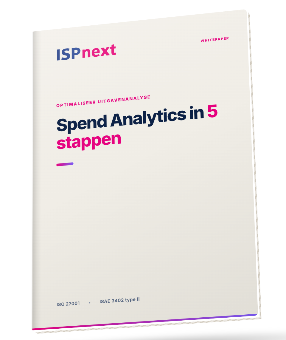 Whitepaper mockup: Spend Analytics in 5 stappen