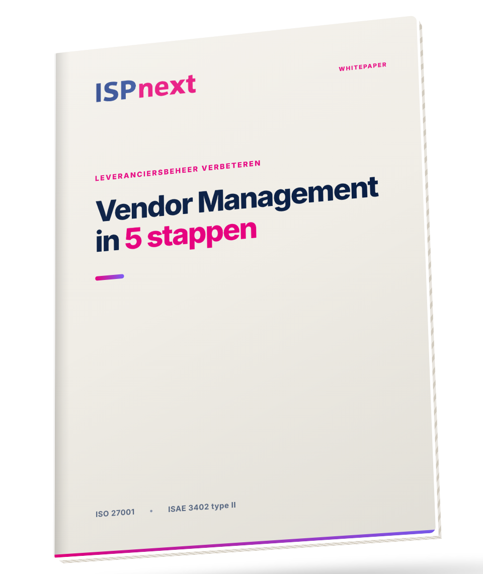 Whitepaper mockup: Vendor Management in 5 stappen